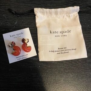 Kate Spade Cubic Zirconia Earrings With Dust Bag NWT